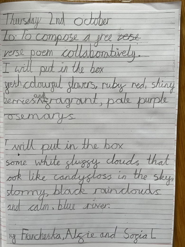 Free verse poem about nature